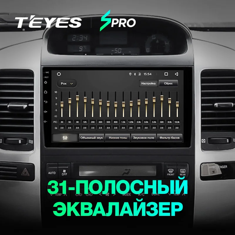 Excellent TEYES SPRO Car Radio Multimedia no 2 din android 8,1 8.1 Video Player Navigation GPS For Toyota LAND CRUISER Prado 120 2003-2009 2