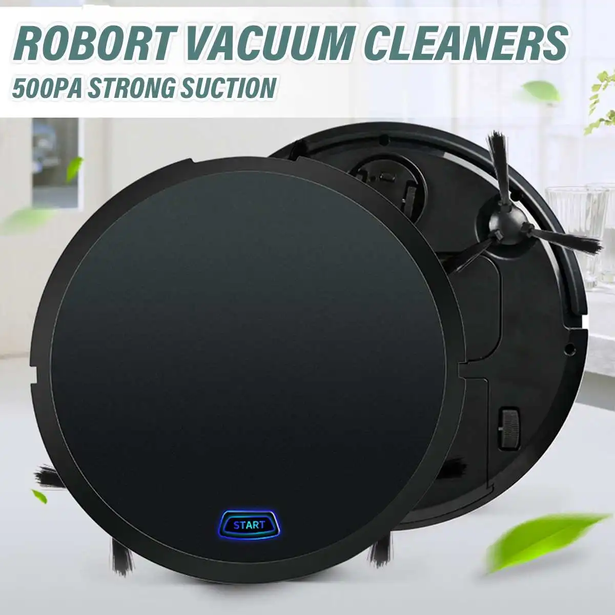 

Mini Household Automatic Smart Vacuum Cleaning Robot USB Charge Floor Cleaner Sweeping Super Strong Suction Vacuum Machine