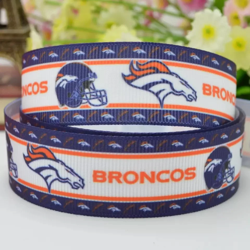

50yards 7/8" 22mm sports team printed grosgrain ribbon for party gift decoration headband diy crafts