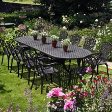 13-piece cast aluminum patio furniture garden furniture Outdoor furniture transport by sea 51 patio garden bench park yard outdoor furniture cast aluminum frame porch chair