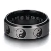 Yin Yang Ring Taoist Zen Spirit Man Woman Ring Balance Yoga Stainless Steel Jewelry Size 5 to 14 4