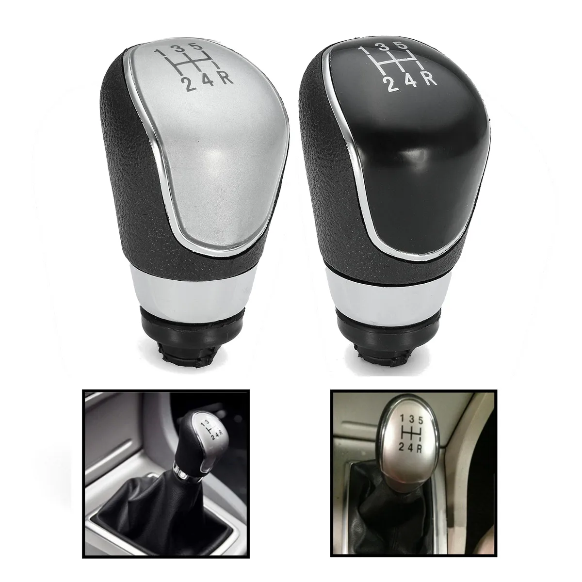 

Replacement 5 Speed Car Gear Shift Knob For Ford /Focus MK3 for Fiesta /MK7 /C-max for Mondeo mk4 2007-2013