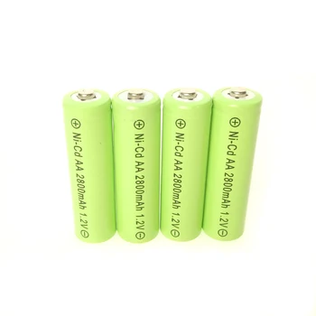 

4 x Ni-Cd AA 2800mah 1.2V Green Rechargeable Battery 2A cell battery