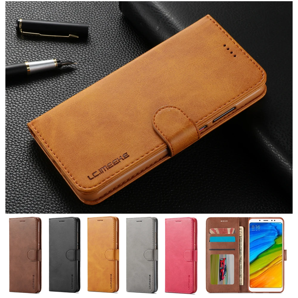 

Case for Xiaomi Redmi Note 5 Pro Cases for Redmi Note 5 Pro Cover Luxury PU Leather Card Slot Magnetic Flip Wallet Cover Capinha