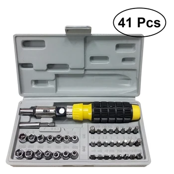 

41pcs Repairing Tools Magnetic Electrician Precision Screwdrivers Bit Sockets Set Carbon Steel Screwdriver Kit Assortment Set