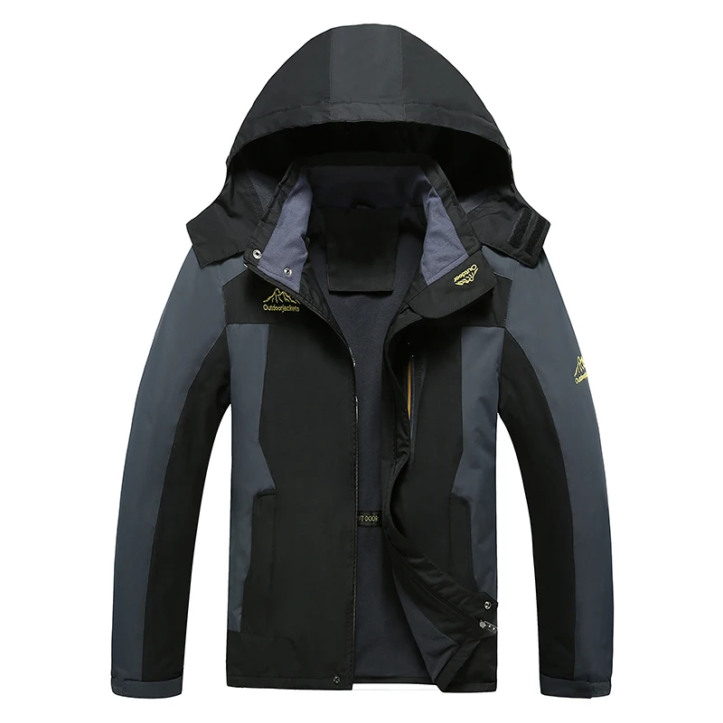 

Plus Size Men's Skiing Jackets Rainproof Windproof Waterproof Ski Winter Jaket Microfiber Hooded Jacket Ski Outdoor Activities