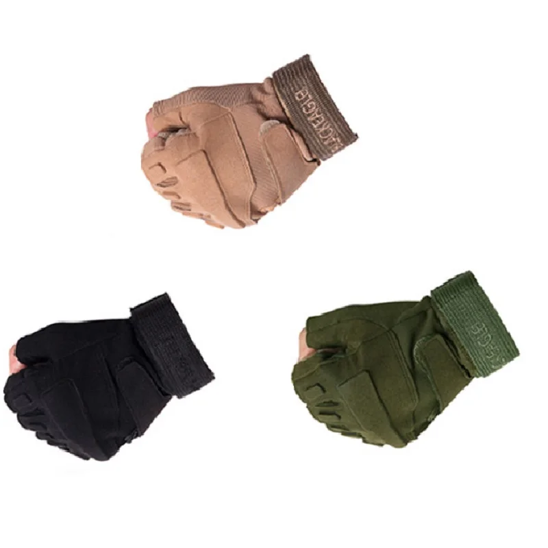 

Outdoors Tactics Trainning Climbing Camping Hiking Mittens Men Women Army Half Fingers Sports Mountaineering Tactical Gloves