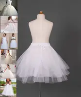 Kids Petticoat Crinoline Skirt Slip Short Tutu Children 's Underskirt Pettiskirt Adjustable For Child 2-13 Years Old