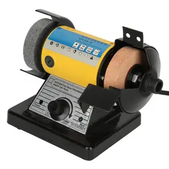 

Bench Grinder Multifunction Mini Double Side Electric Table Polishing Grinding Carving Machine Polisher for Polishing Engraving