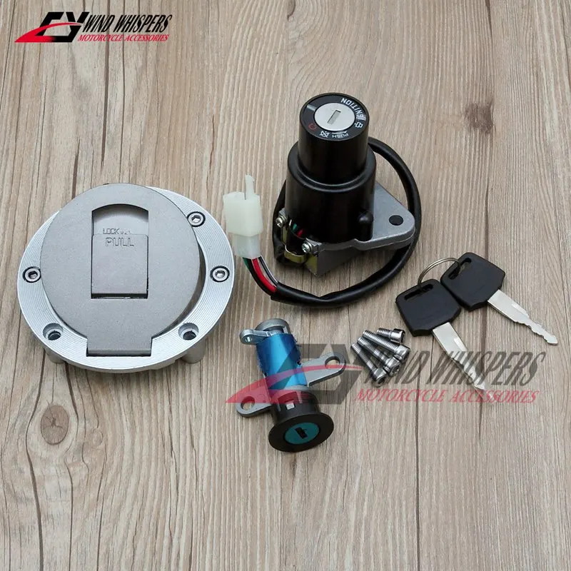 

Motorcycle Ignition Switch Lock Fuel gas Tank Cap Cover Seat Locks Include Key Set For Yamaha TZR125 TZM150 TZR150 TDM850