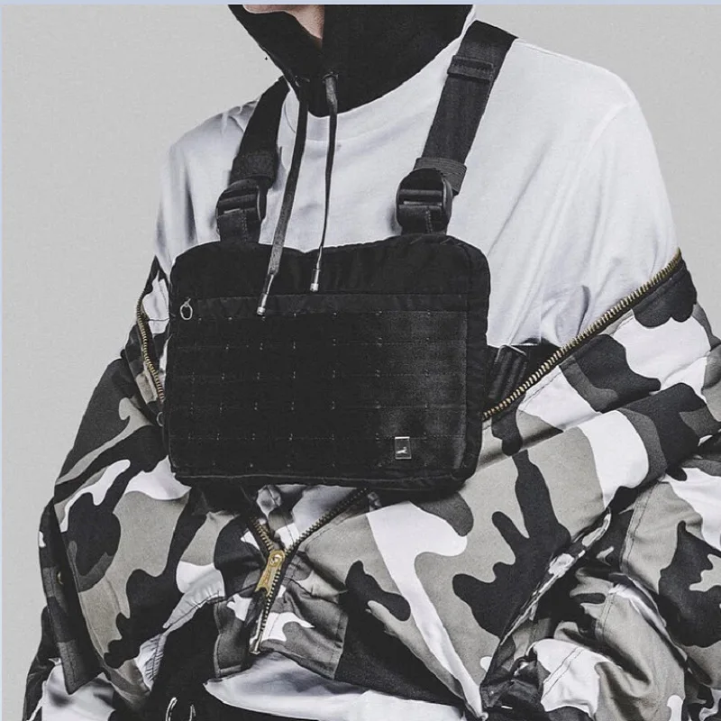 

dropshiping Black Chest Rig Bags Waist Bag Hip Hop
