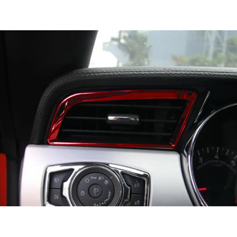 Абсолютно и высококачественный красный ABS пластик декоративная рамка отделка автомобиля вентиляционное отверстие приборной панели- прочный полезный популярный