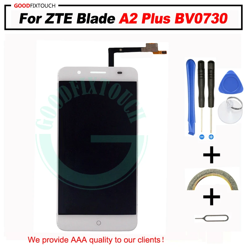 

original For ZTE BLADE A2 Plus BV0730 LCD Screen Display + Touch Digitizer Assembly with Frame A2Plus LCD