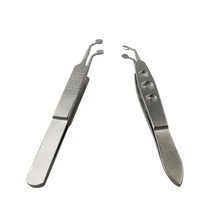 Массажные пинцеты из нержавеющей стали для двойного век, инструменты для век, пинцет