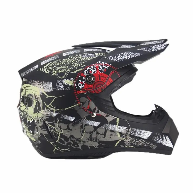 

Personality Helmets Suitable Off-Road HelmetsBattery Car Helmet Mountain Bike Full Face Helmet With DH Downhill Pirate Skeleton