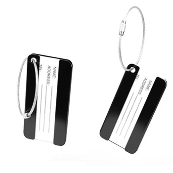 

Travel Insurance Suitcase Bag Luggage Tag Metal Office Name Address ID Tag