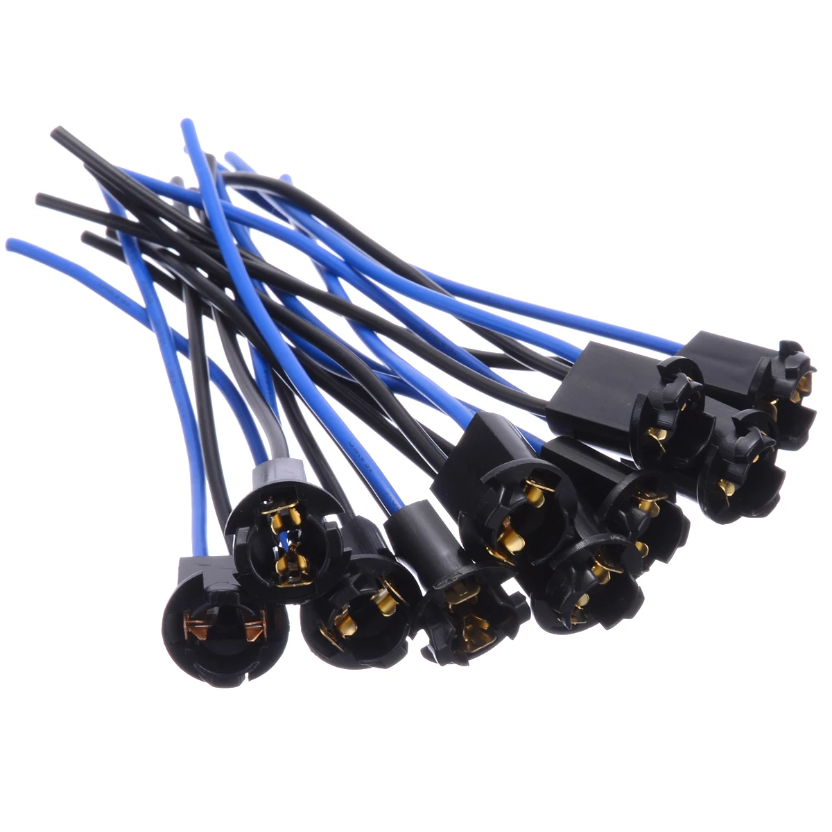 

10Pcs T10 W5W Car Light Bulb Socket Lamp Holder Connector Extension LED Lamp Bulb Base Cable For Car Truck Boat