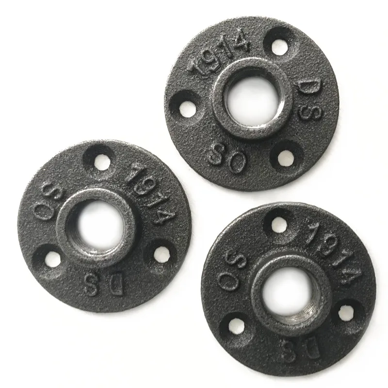 1 ''/1/2'' 3/4 ''декоративный настенный фланец из ковкого чугуна фитинги для