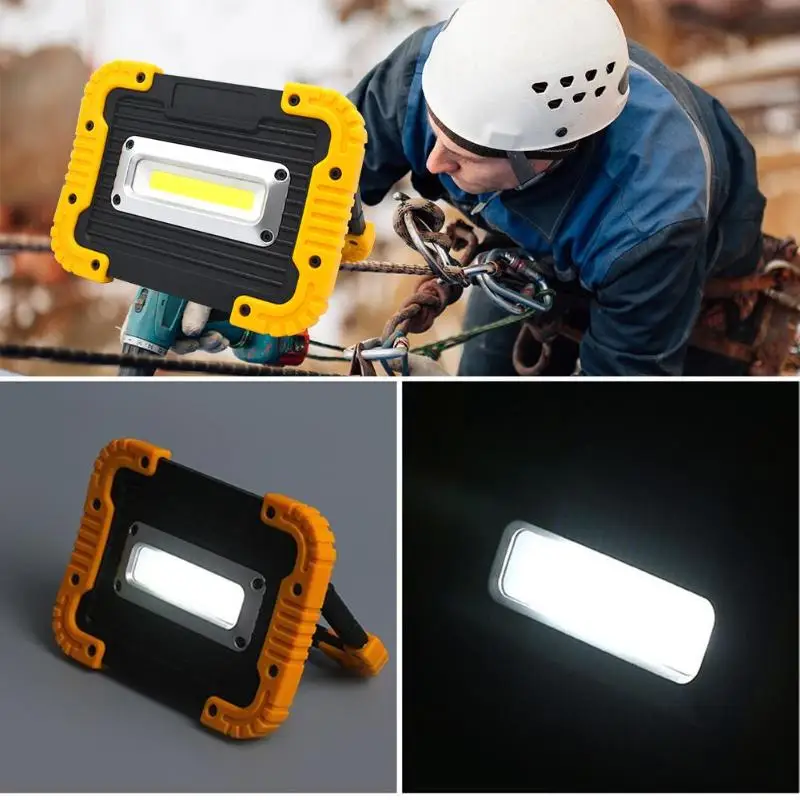 

Portable Camping Light 10W COB LED Work Lamp USB Rechargeable Floodlight