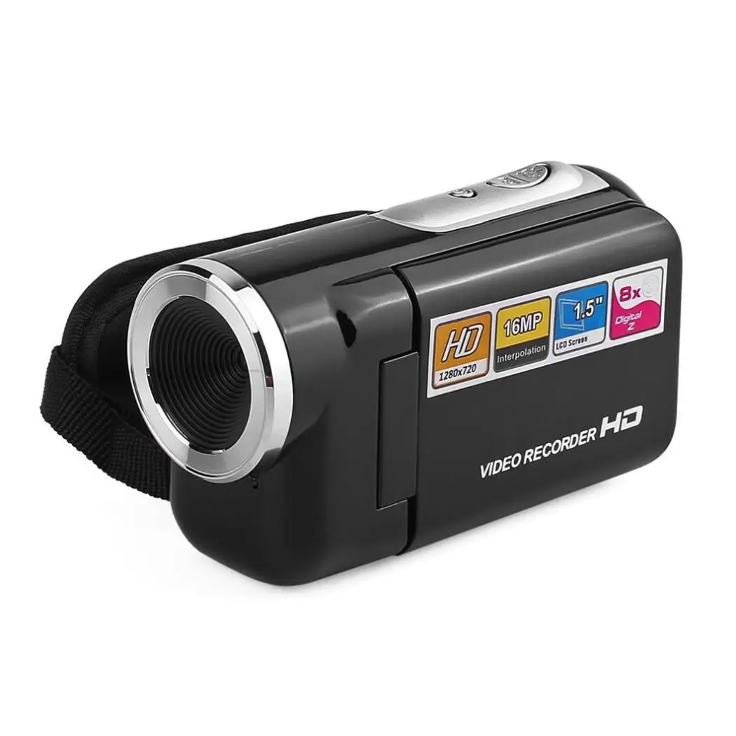 Портативная вращающаяся 2,0 ЖК-экран мини цифровая видеокамера, легко носить с собой. Видео Камера AVI