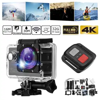 

Ultra-4K Full HD 1080P Wifi Sport Action Camera Waterproof Underwater Cam Helmet Camera Cam Video Recording Camcorder