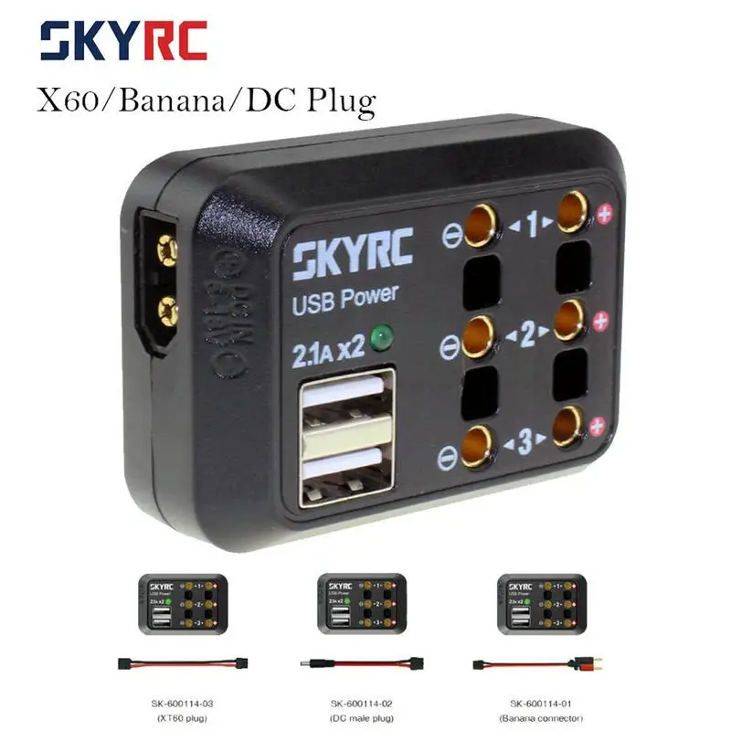 

SKYRC 6-18V DC Power Distributor USB 5V 2.1A Port RC Cars Can Supply And Distribute Electric Power To Smart Phone