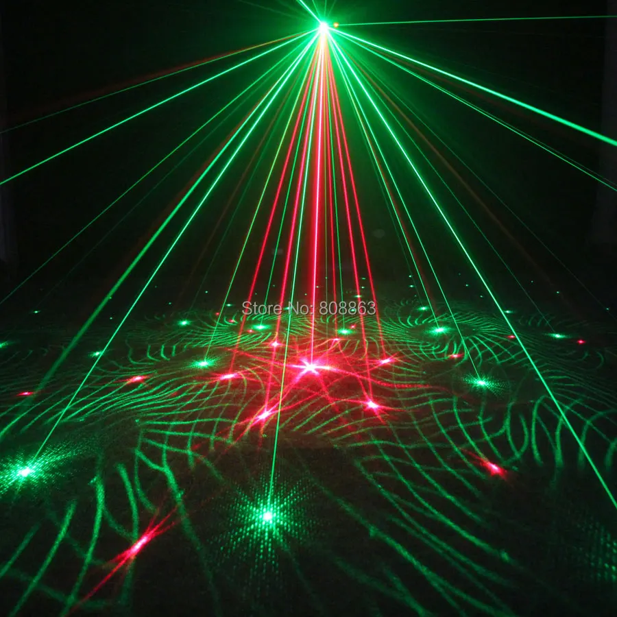 ESHINY البسيطة R & G 48 أنماط جهاز عرض ليزر الأزرق Led Gobo عن DJ الإضاءة ديسكو عيد الميلاد الرقص حزب ضوء المرحلة تظهر N75L48