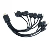 10 в 1 Универсальный Портативный многофункциональные зарядка через usb кабель совместим с большинством телефонов 10 видов интерфейс зарядки
