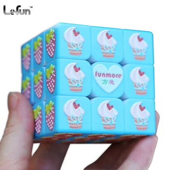 

Lefun [ Three Steps Eat Goods Magic Cube Lefun uv] Lovely Fruits 3d Relief Three-dimensional Magic Cube