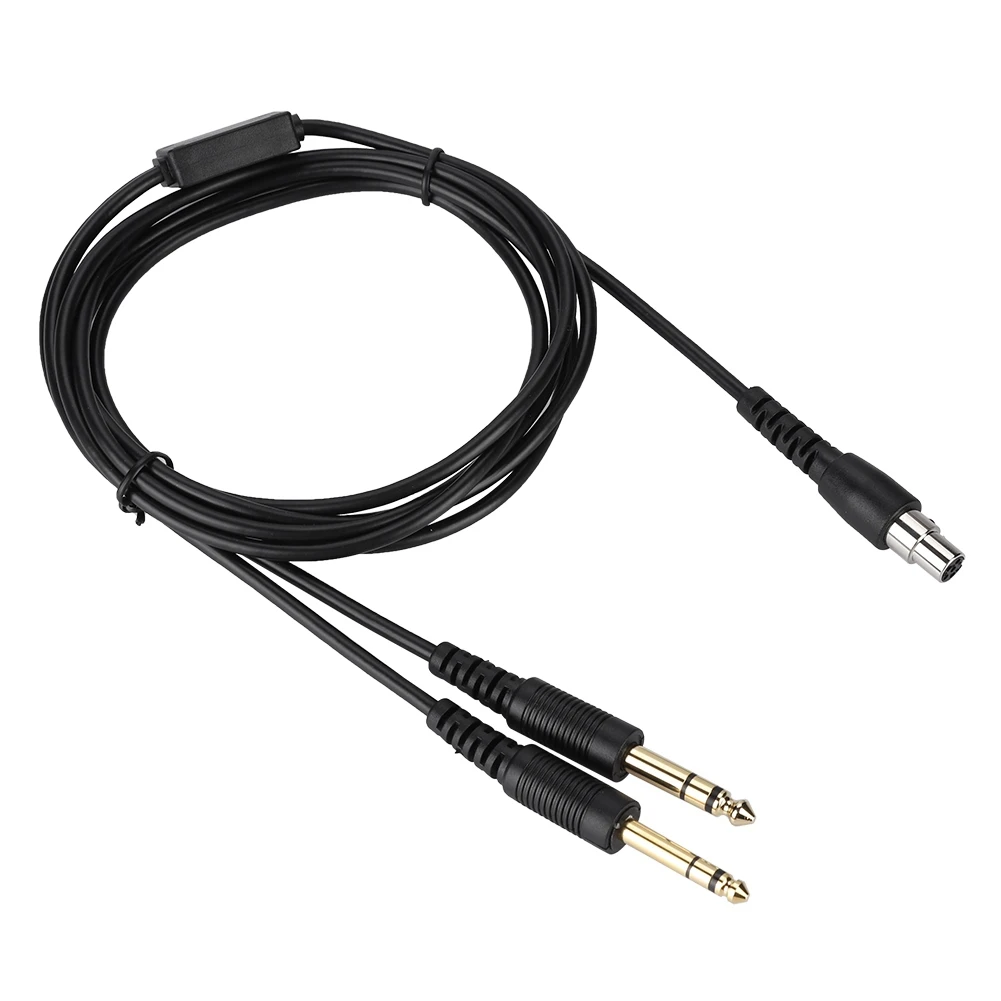 

230cm Aviation Headphone Plug Cable Plug and play Replacement Cable Adapter Universal for Pilot DIY Cable Switch