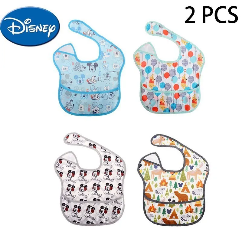 Disney 2 шт. Красочные мультфильм ребенок Микки и Минни Винни нагрудники детские