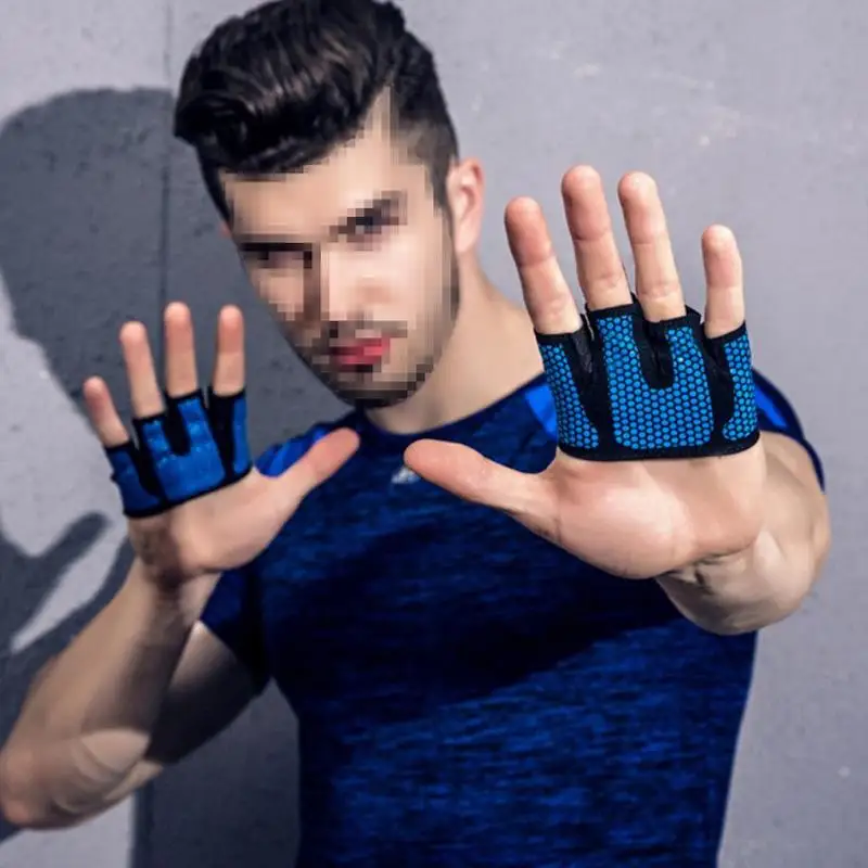 للجنسين اللياقة البدنية قفازات رياضة رفع الاثقال الدراجات yoga كمال الاجسام التدريب رقيقة تنفس عدم الانزلاق نصف اصبع قفازات Sml XL