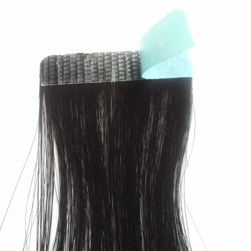 12Pcs strong hair glue extension tape adhesive blue super tape/double-sided Real Wig glue Hair Extensions adhesive Styling Tools