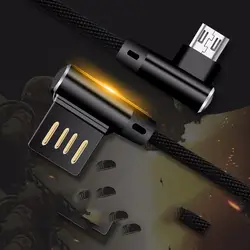 LISM новый шаблон 90 градусов микро мини usb локоть быстрая полная линия данных одна голова безопасности линия данных рука плавание 1 м зарядка