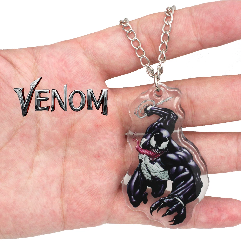 Новый герой Marvel Venom ПВХ Ожерелье Костюм подвески Otaku ювелирные изделия аксессуары