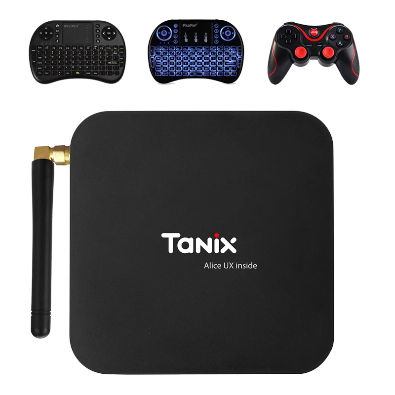 Tanix TX6 ТВ коробка Allwinner H6 4 Гб DDR3 32 ГБ памяти на носителе EMMC 2,4 ГГц Wi-Fi 5 ГГц WI-FI BT4.1 Поддержка 4 K H.265 Bluetooth 4,0 WI-FI Android 7,0 ТВ коробка