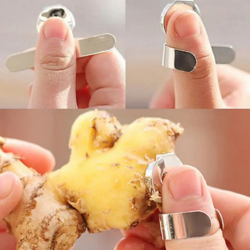 

1PC Practical Stainless Steel Cutter Peeler Gadget New Kitchen Garlic Ginger Simple and Practical Kitchen Tools