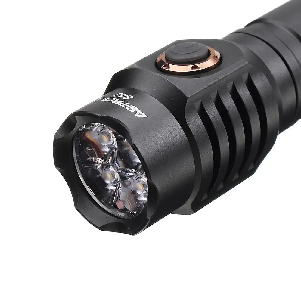 Astrolux 2100 люменов S43 плавное затемнение 18350/18650 USB EDC вспышка светильник фонарь светильник Тактический молоток безопасности для кемпинга портативный
