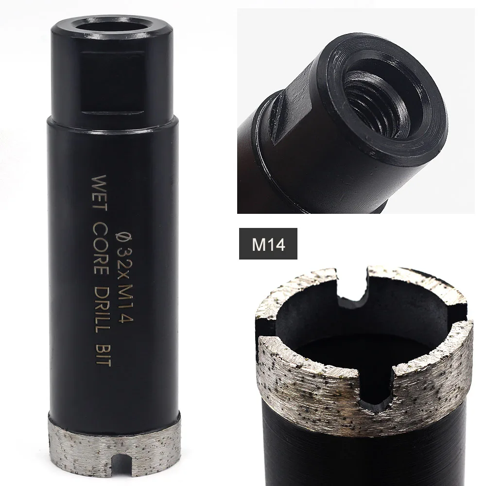 32 мм Диаметр arbor M14 для влажного использования Алмазная коронка камня мраморная