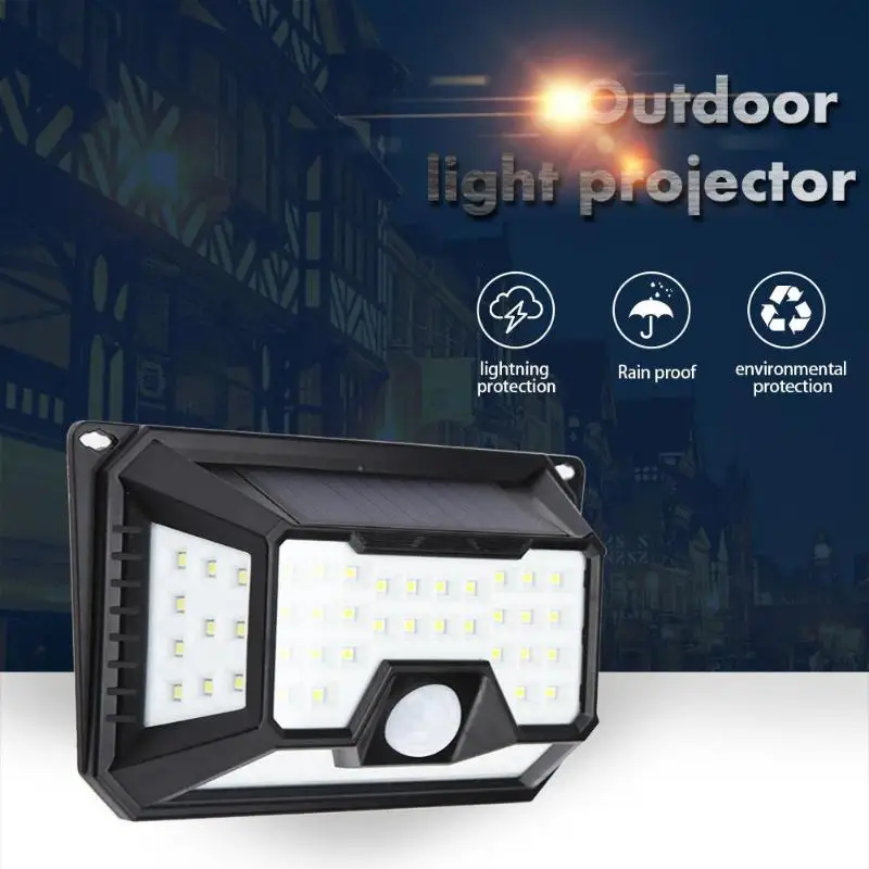 

Solar 66LED PIR Motion Sensor Wall Lamp Outdoor Garden Yard Security Light Street Light Waterproof Night Light