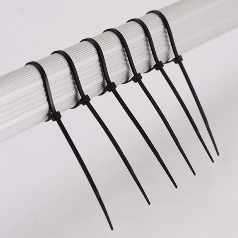 

100 Pcs Milk Cable Wire White Black Home Improvement Nylon Cable Tie Electrical Equipments Supplies Wiring Accessories