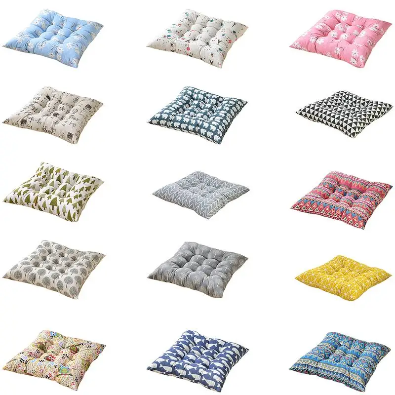

Cotton Linen Cushion Straps Home Office Decor Soft Comfortable Cotton Seat Cushion Office Bar Chair Back Seat Cushions