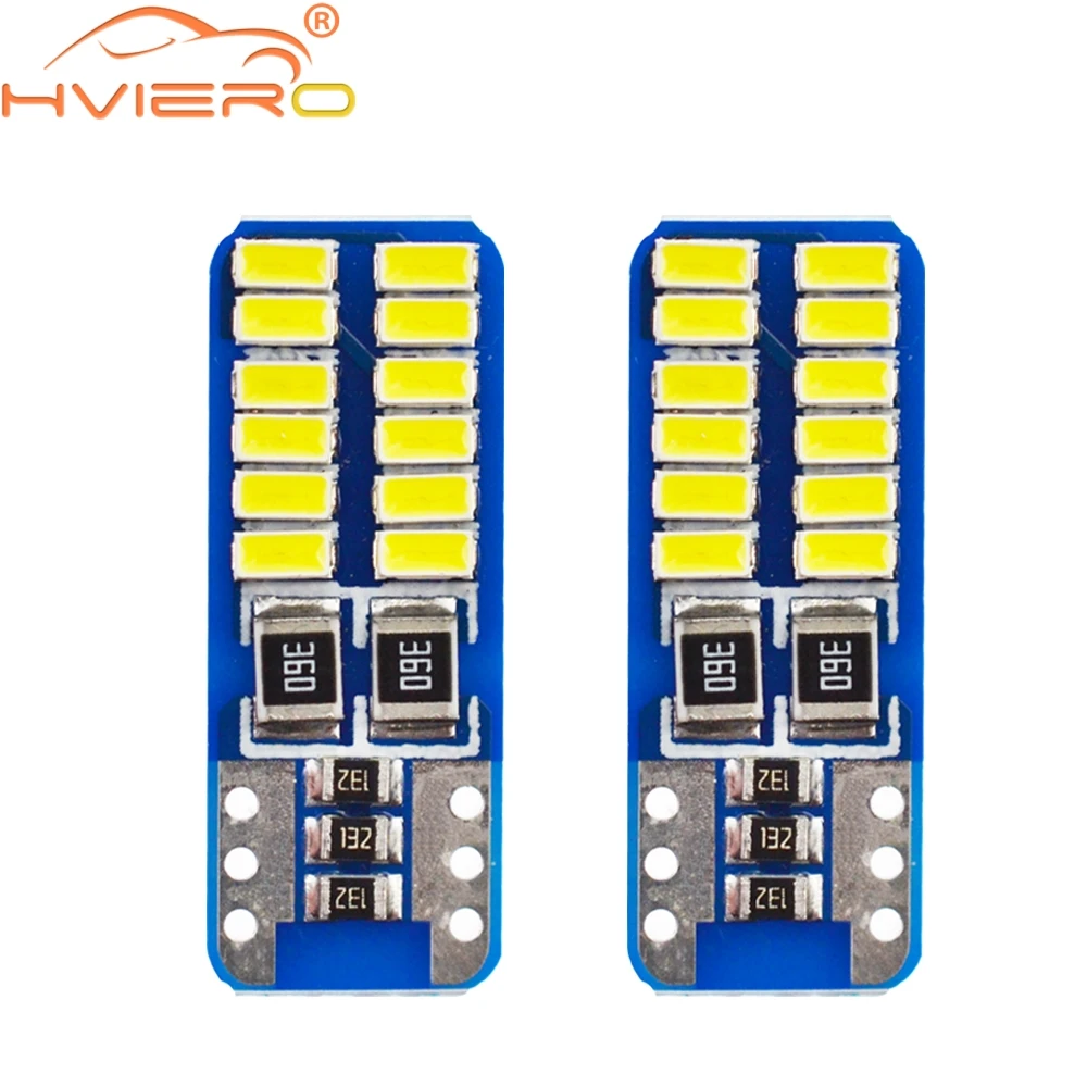 

T10 w5w 3014 24smd LED light car CANBUS no error 12V Super bright clearance bulb Auto lamp Turn Signal lamp Clearance Lights
