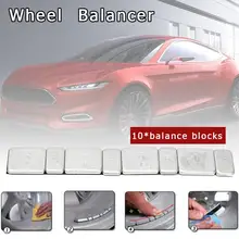 10 pcs Universale Ruota Peso di Equilibrio Della Gomma di Automobile Adesivo Pneumatico Blocco Equilibrio Ruota di Ferro Pneumatico di Bilanciamento Per RC Auto Barca moto