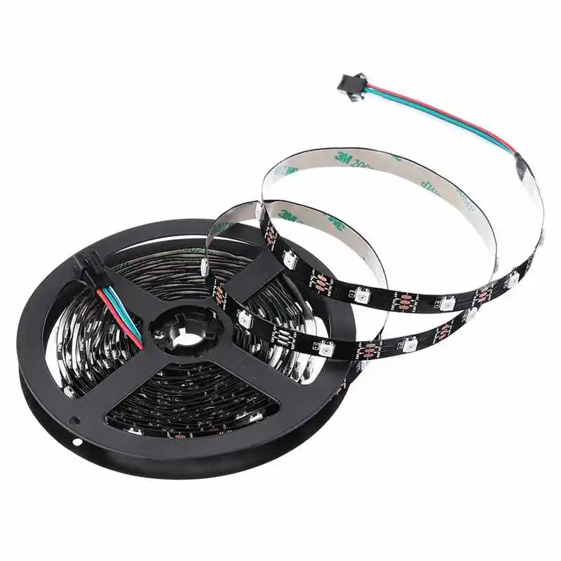

RGB 5050 5V WS2812 Programmable USB LED Strip Light 6M 60 Bits / 30 Bits Per Meter For RC Drone FPV Racing Multi Rotors