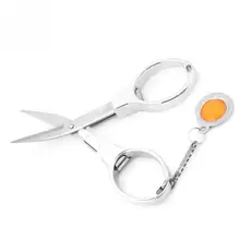 Складные ножницы из нержавеющей стали, карманные мини-ножницы для путешествий, цепочка для ключей, рыболовные ножницы, ручные инструменты, лучшее предложение