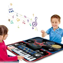 Детский Электрический танцевальный коврик Домашний Мультифункциональный джазовый барабан Электрический пианино игрушка-пазл для раннего развития Музыкальный Игровой коврик одеяло