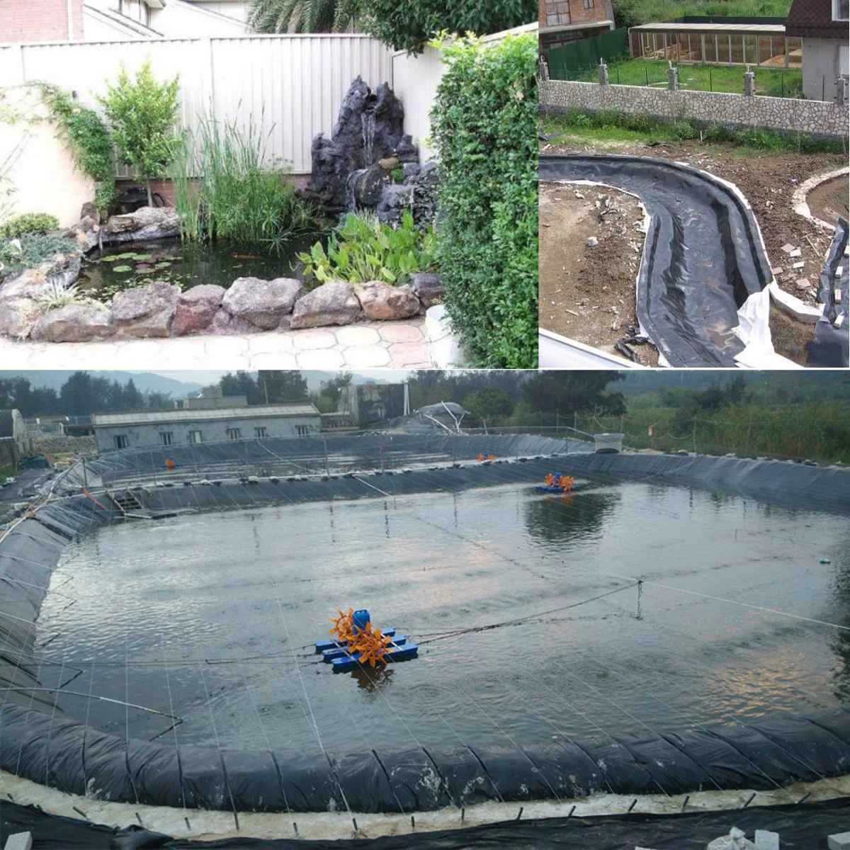 4,5X3 м рыбий пруд материал для подкладки домашний сад бассейн усиленный HDPE тяжелый Ландшафтный бассейн пруд водонепроницаемый материал для подкладки Черный