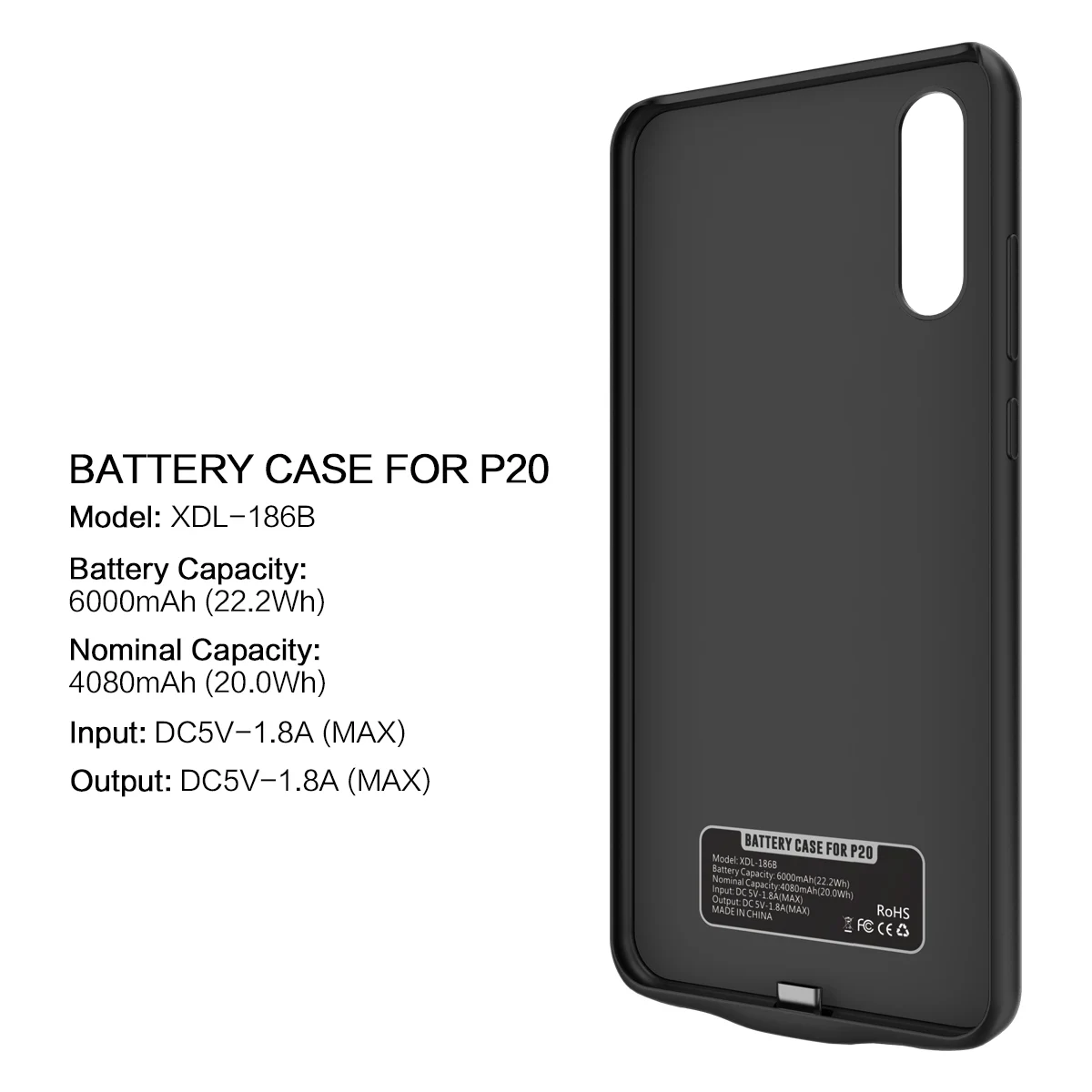 CASEWIN зарядное устройство чехол для huawei P20 чехол 6000mA power Bank емкость батареи внешнее резервное зарядное устройство power Bank чехол для телефона