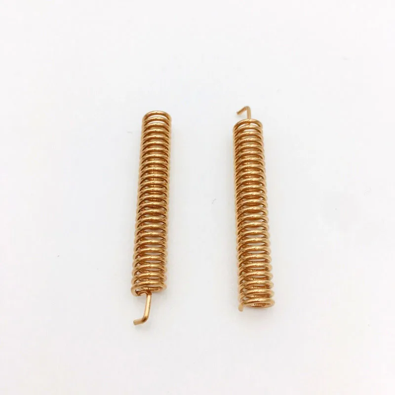 

Phosphorus copper 433MHZ 3.5dbi spring antenna 50PCS / batch Wire diameter 0.8*5.5*38.5MM